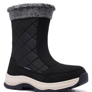 Women's Winter Snow Boots waterproof Insulated Zipper Slip On Non-Slip Boot